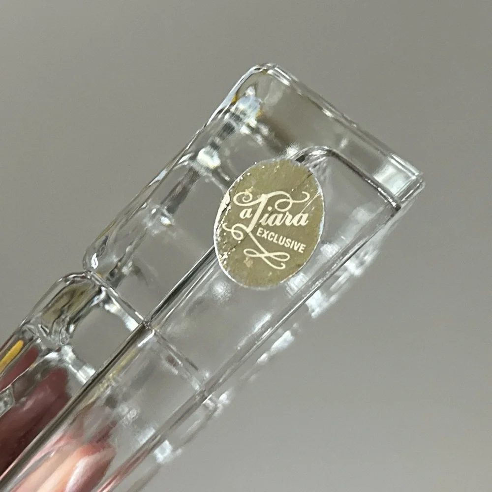 Glass Art Sculpture Paperweight “LOVE” Tiara Exclusives Lead Crystal Glass